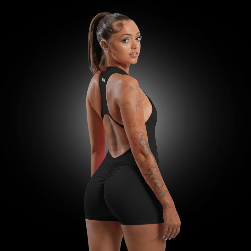 Active Zip-Up Romper