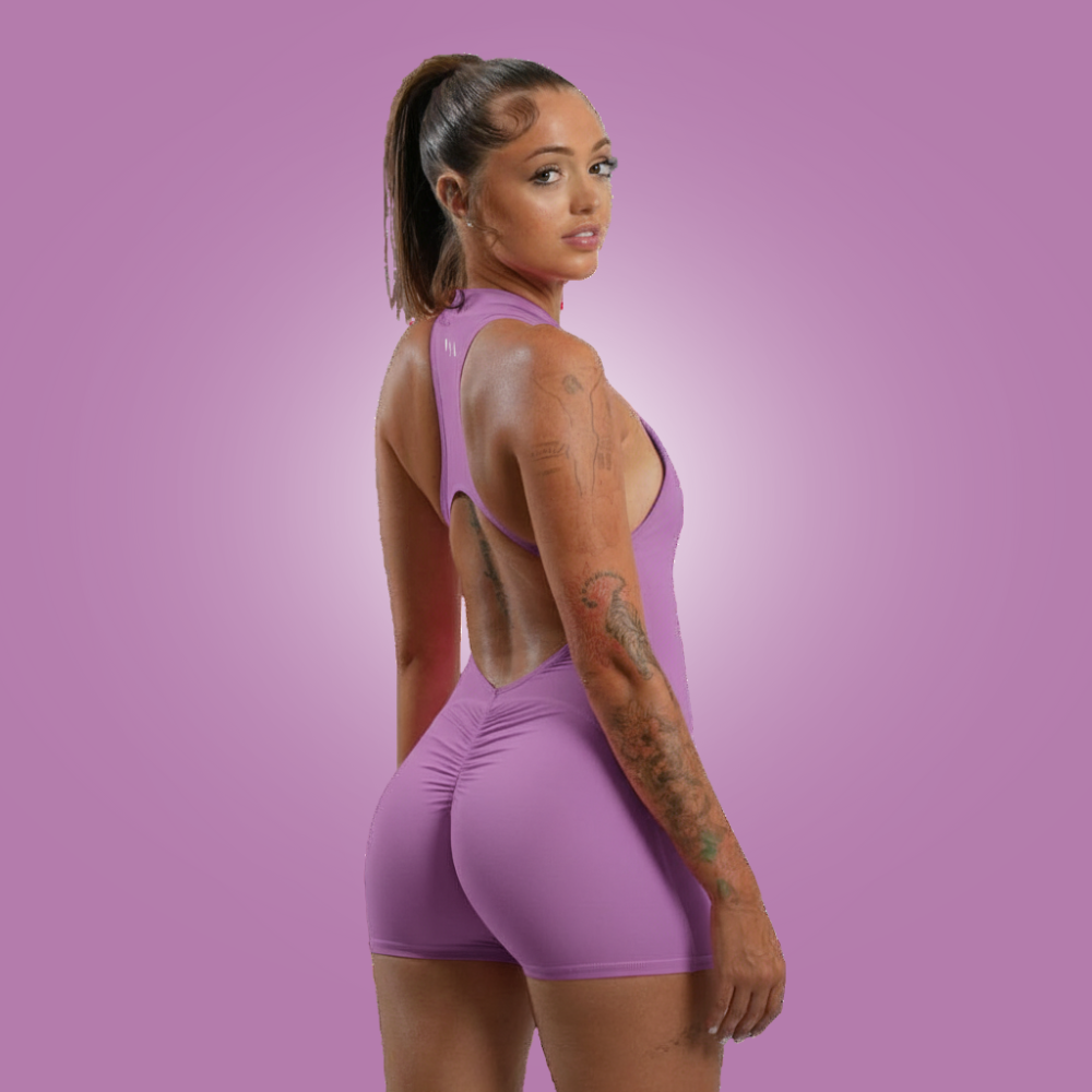 Active Zip-Up Romper