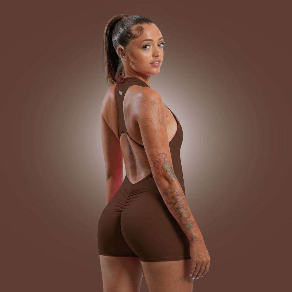 Active Zip-Up Romper